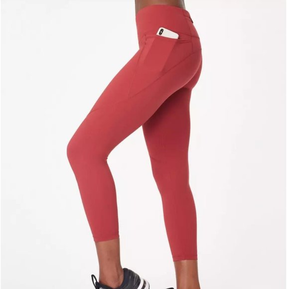 SWEATY BETTY Power 7/8 Leggings in Renaissance Red - Picture 3 of 16